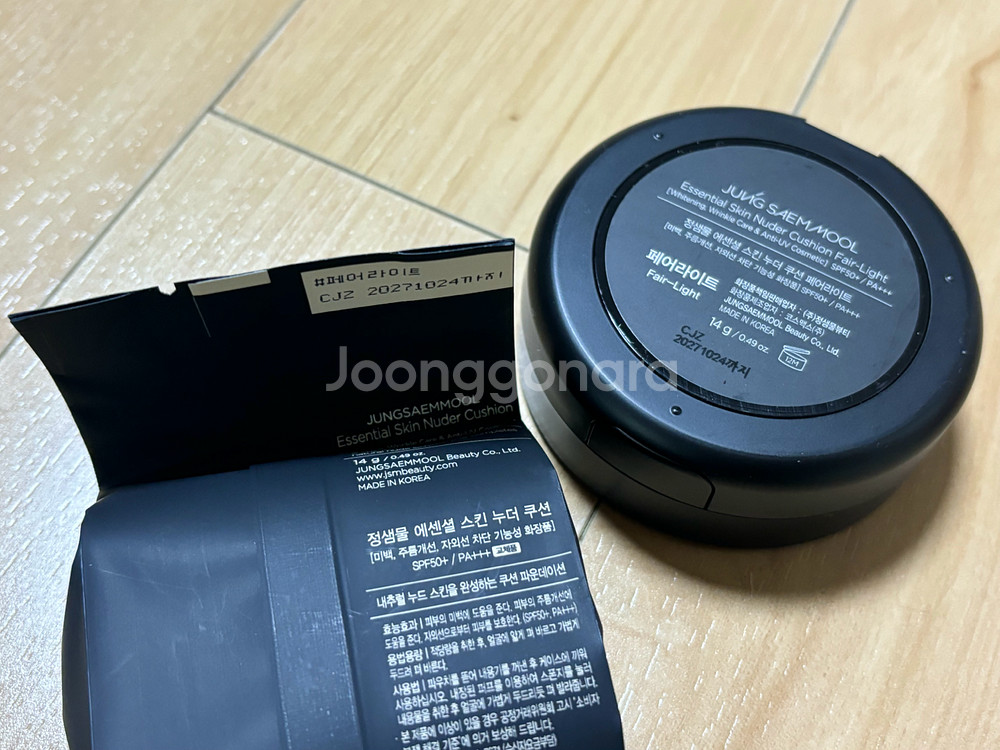 정샘물 에센셜 스킨 누더 쿠션 페어라이트-리필포함새상품--3