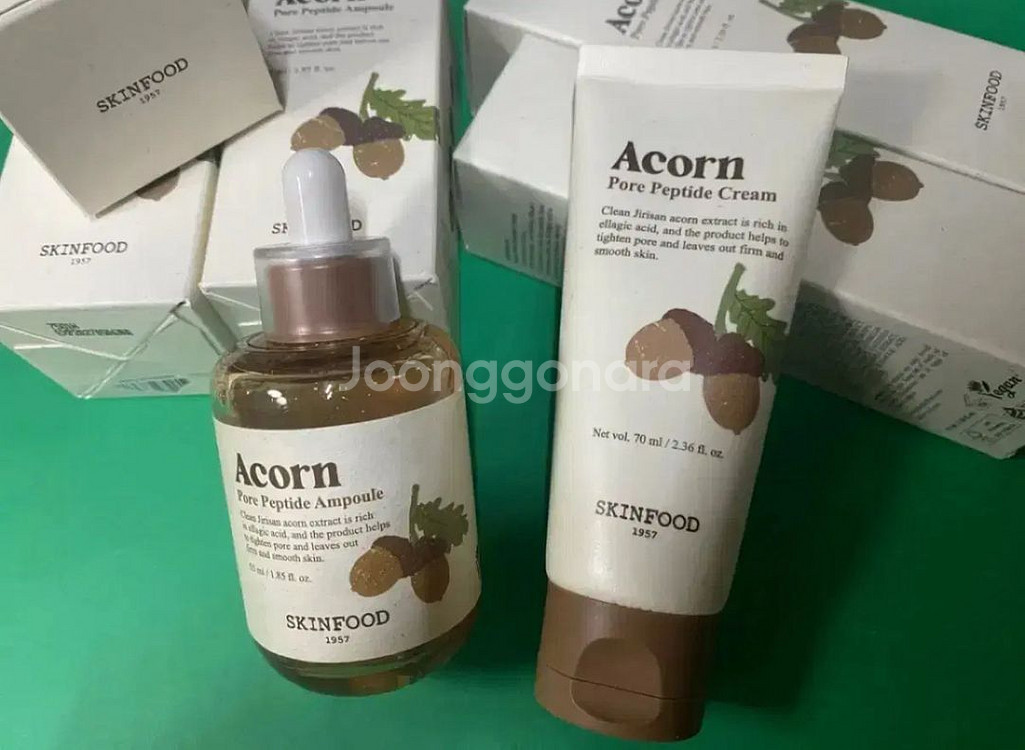 [새제품]스킨푸드 모공탄력/속탄력 도토리크림70ml--2
