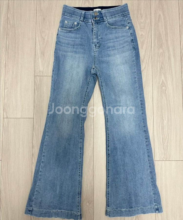투버튼 부츠컷 청바지 S (새상품)--1