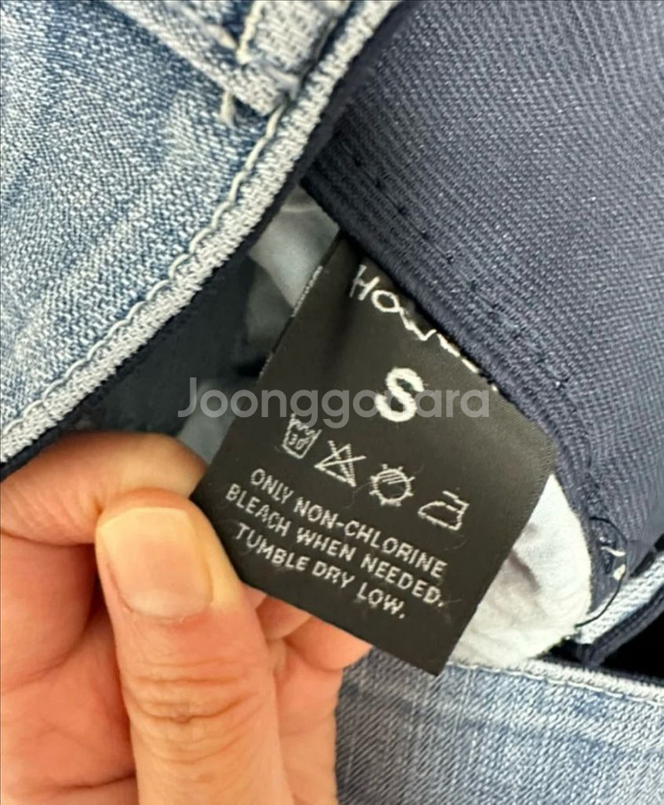투버튼 부츠컷 청바지 S (새상품)--2