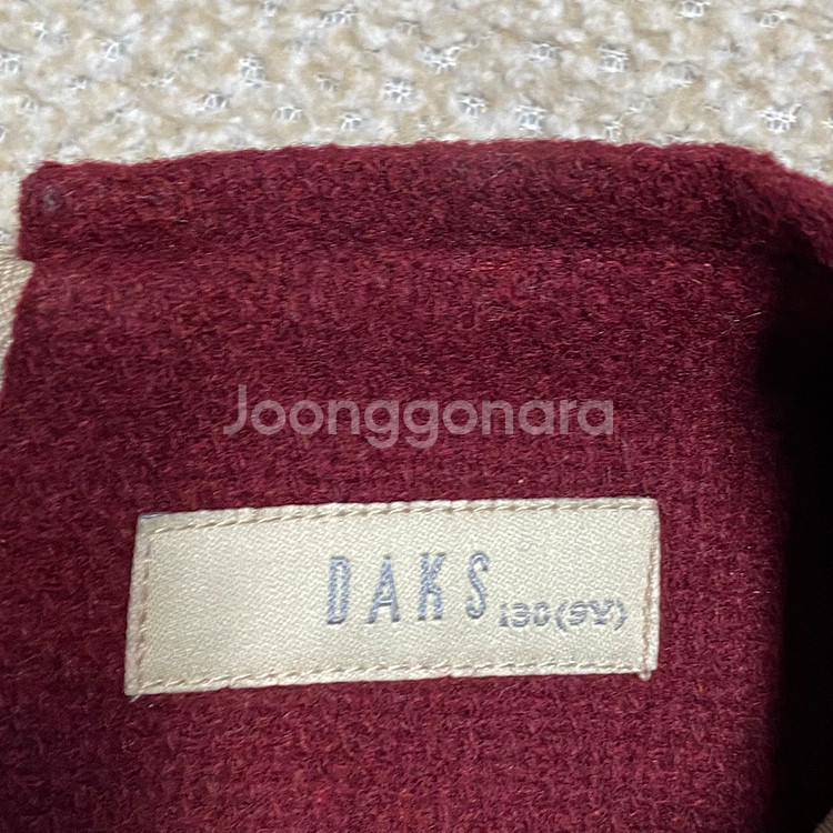 (정품) 닥스 키즈 하운드체크 모 나시 원피스 130--3