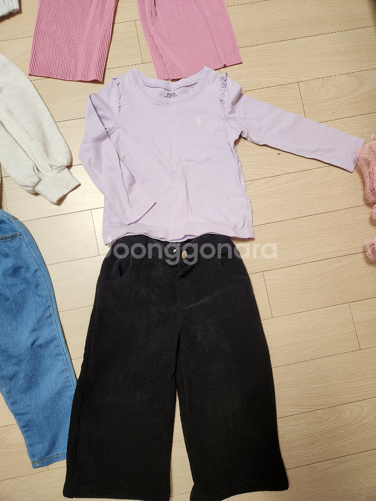 100사이즈,7호 여아 상하복 등원룩 일괄--4