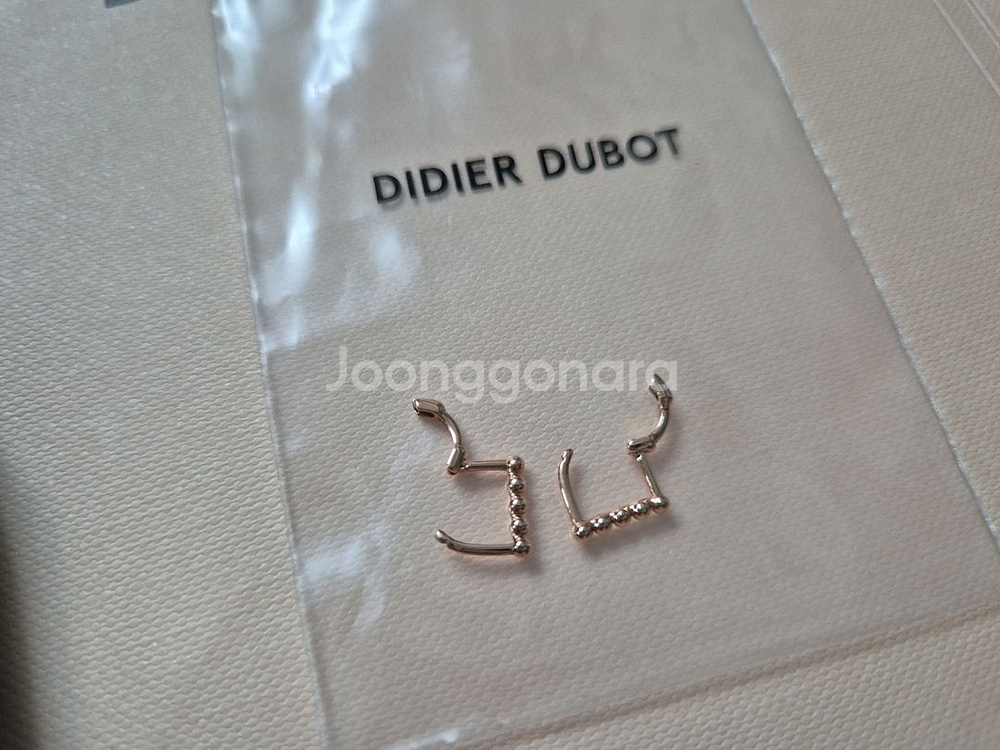 디디에두보 미스두 14K 골드 원터치 귀걸이--2