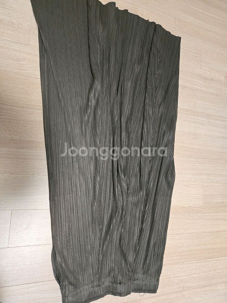 제이드몽 풀와이드 밴딩팬츠 차콜브라운 롱 새상품--2