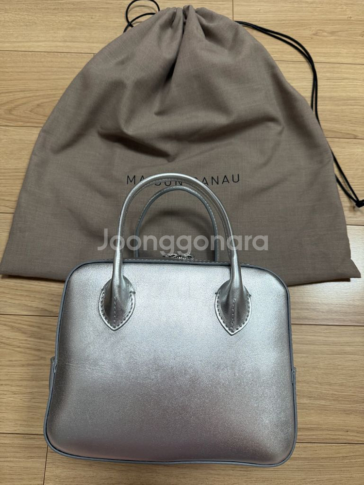 메종카나우 보스턴백 S 실버색상--0