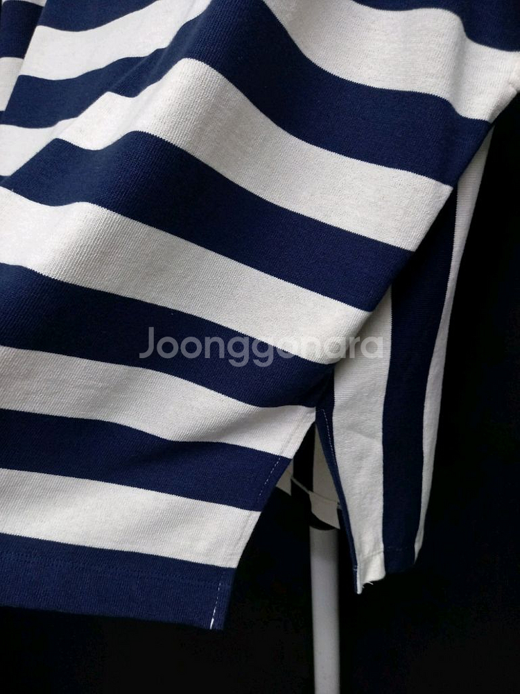 세컨플로어 춘하 단가라 니트 반팔 블라우스 티 44---6