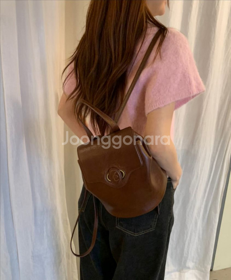 아카이브앱크 오발 스쿨백 백팩 브라운--5