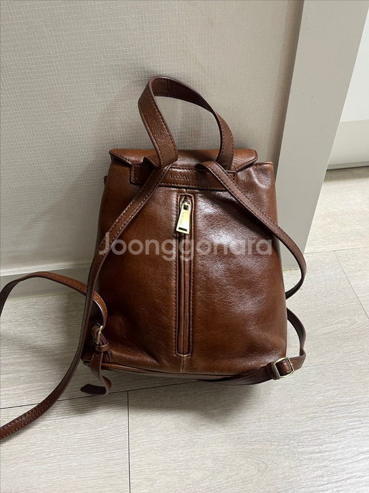 아카이브앱크 오발 스쿨백 백팩 브라운--4