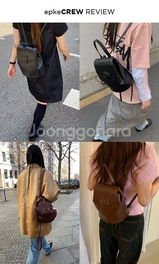 아카이브앱크 오발 스쿨백 백팩 브라운--6