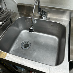 업소용 600사이즈 1조 스텐 싱크대 & 조리대2단선반