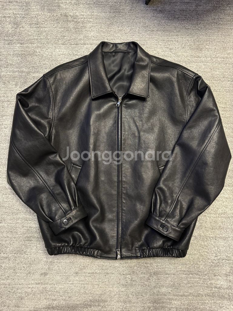 SEW 레더 블루종 블랙 3 사이즈--0