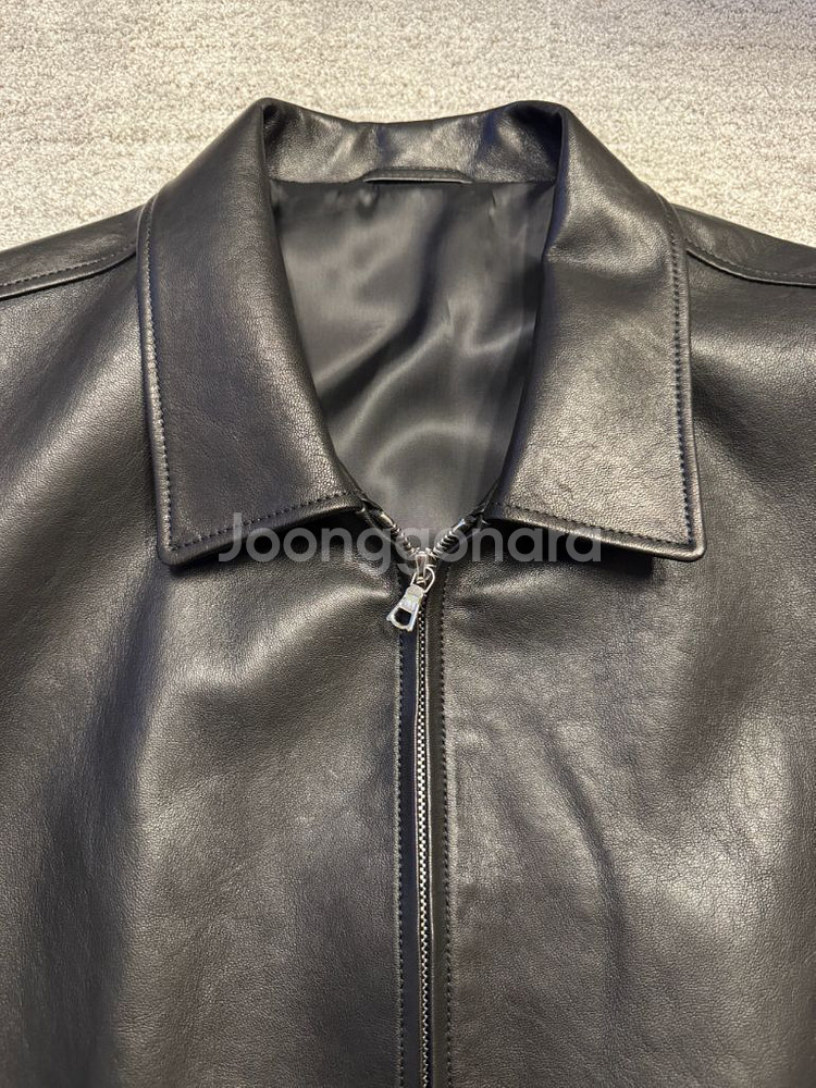 SEW 레더 블루종 블랙 3 사이즈--1