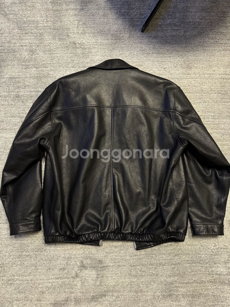 SEW 레더 블루종 블랙 3 사이즈--4