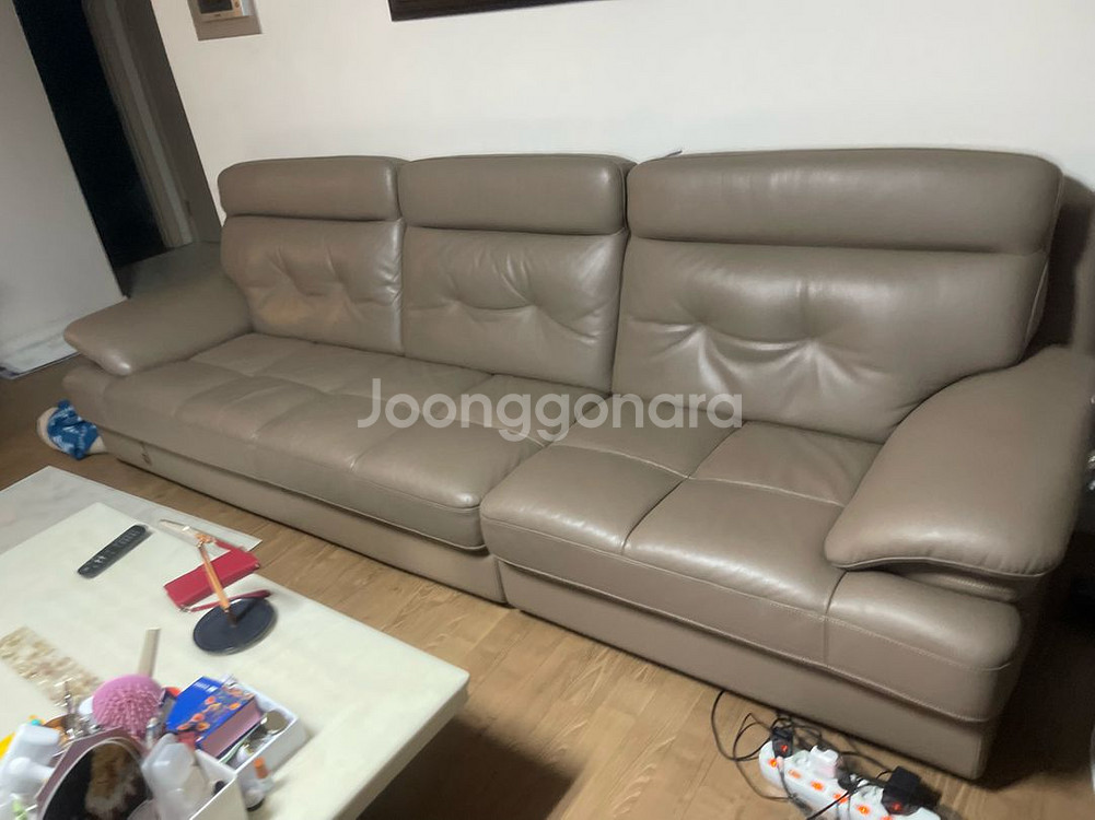 배송 - 다우닝 4인 가죽소파--0