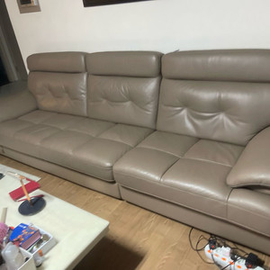 배송 - 다우닝 4인 가죽소파