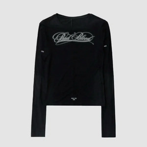 배드블러드 다크 클래식 스쿱넥 롱슬리브 블랙 라지 L