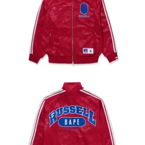 베이프 x 러셀 russell 트랙 자켓 집업 져지