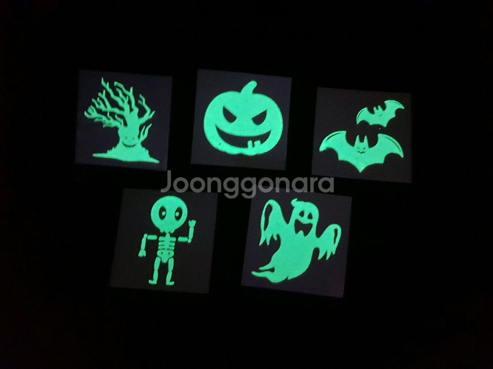 할로윈 셀프타투 야광스티커 10장 랜덤 1세트--4