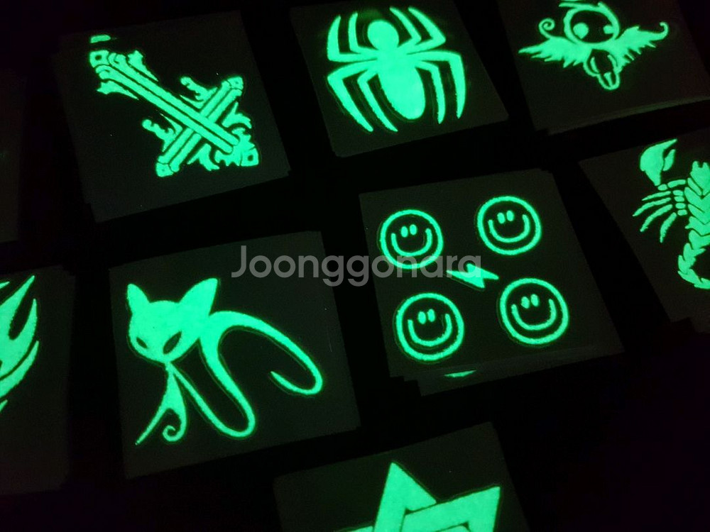 할로윈 셀프타투 야광스티커 10장 랜덤 1세트--5