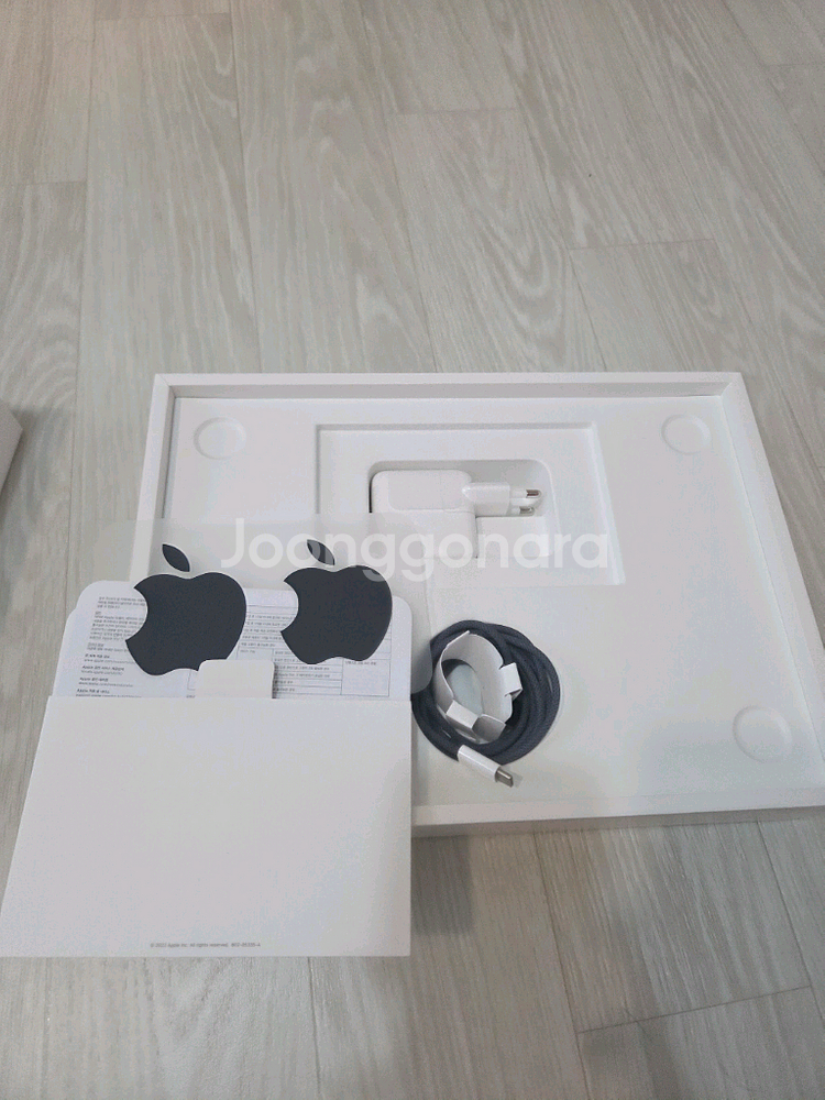 맥북에어 13 M2 256gb/8gb램 미드나이트 풀박--2