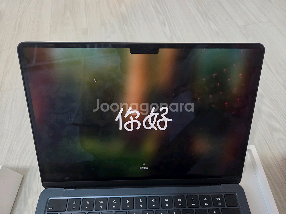 맥북에어 13 M2 256gb/8gb램 미드나이트 풀박--7