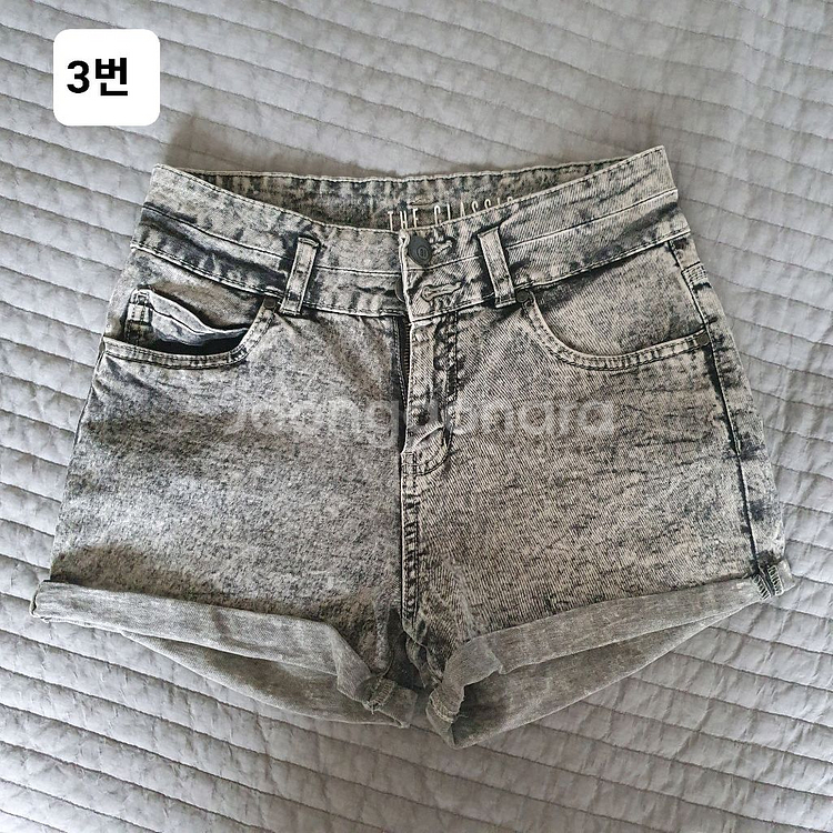 여성 데님 진 청 반바지 숏팬츠 66사이즈 (여러개)--5