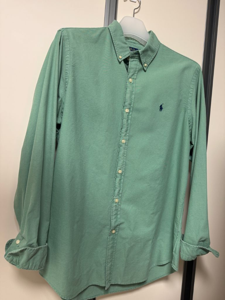 폴로 랄프로렌 가먼트다이 옥스포드 셔츠 클래식핏 L--1