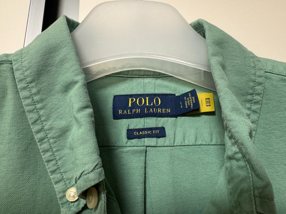 폴로 랄프로렌 가먼트다이 옥스포드 셔츠 클래식핏 L--2