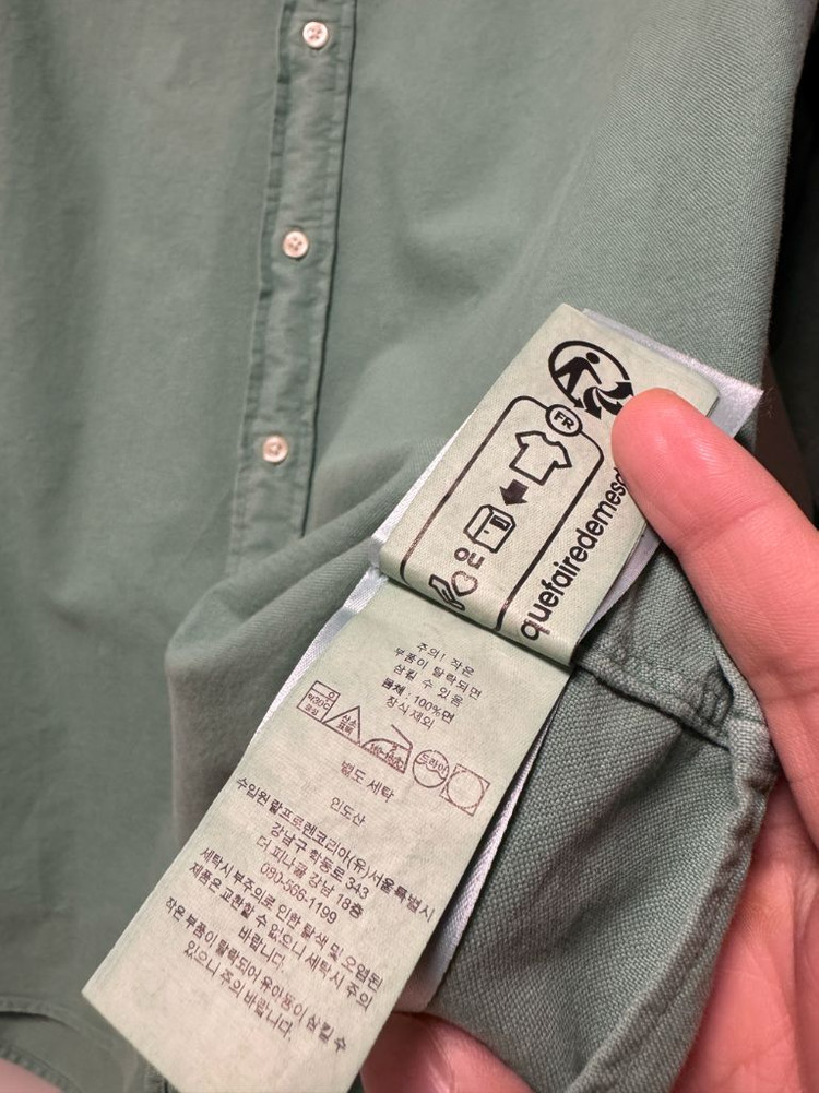 폴로 랄프로렌 가먼트다이 옥스포드 셔츠 클래식핏 L--3