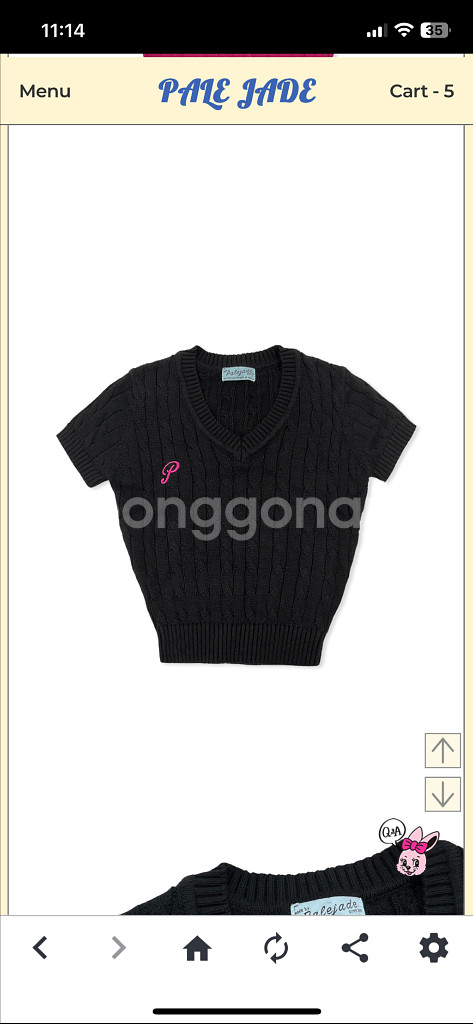 페일제이드 케이블 니트 리퍼브 블랙--0