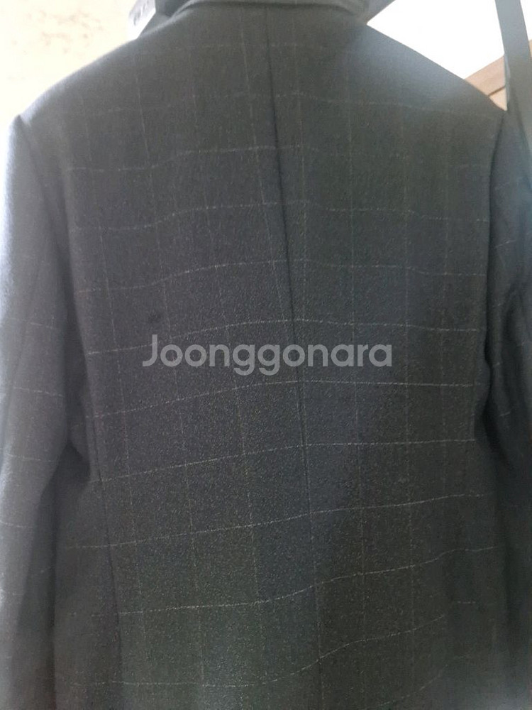지오지아 다크네이비 체크정장--2
