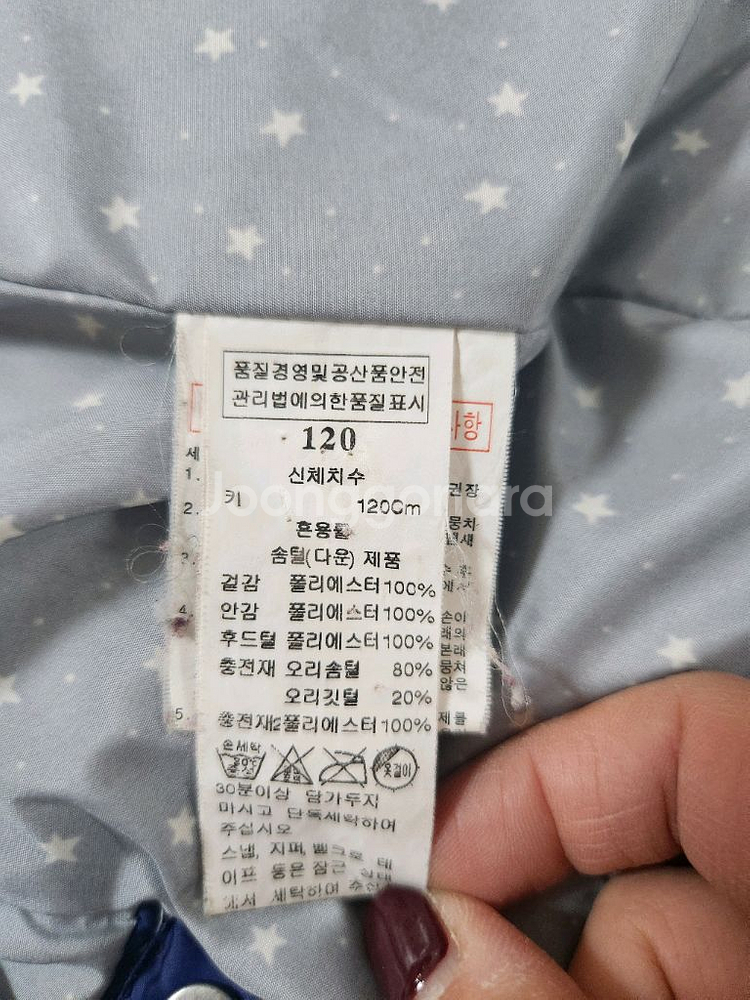 블루독 여아 패딩 120(7y)--3