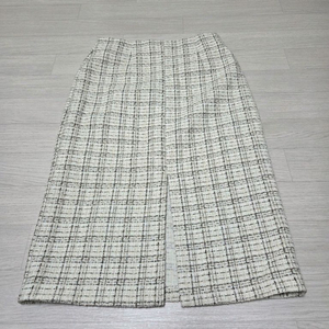 체크 트위드 스커트(약 26인치)