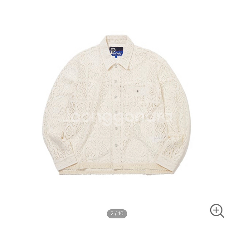 PENFIELD 크로쉐 셔츠 아이보리--1