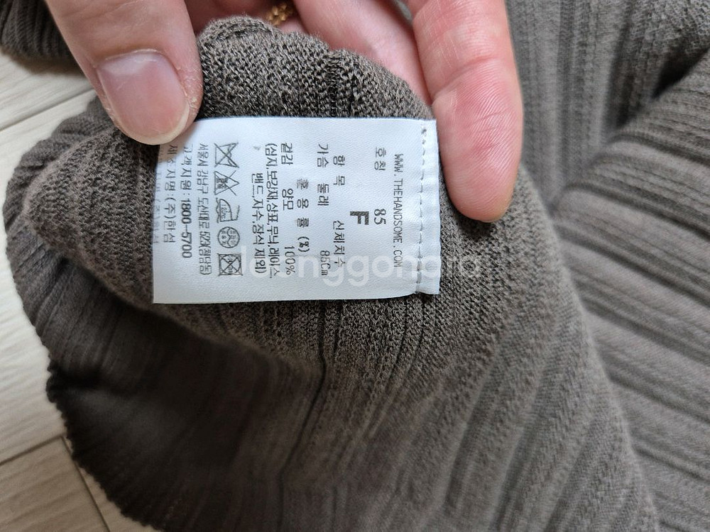 타임 램스 울 플리츠 모크넥 니트 탑 25fw--4