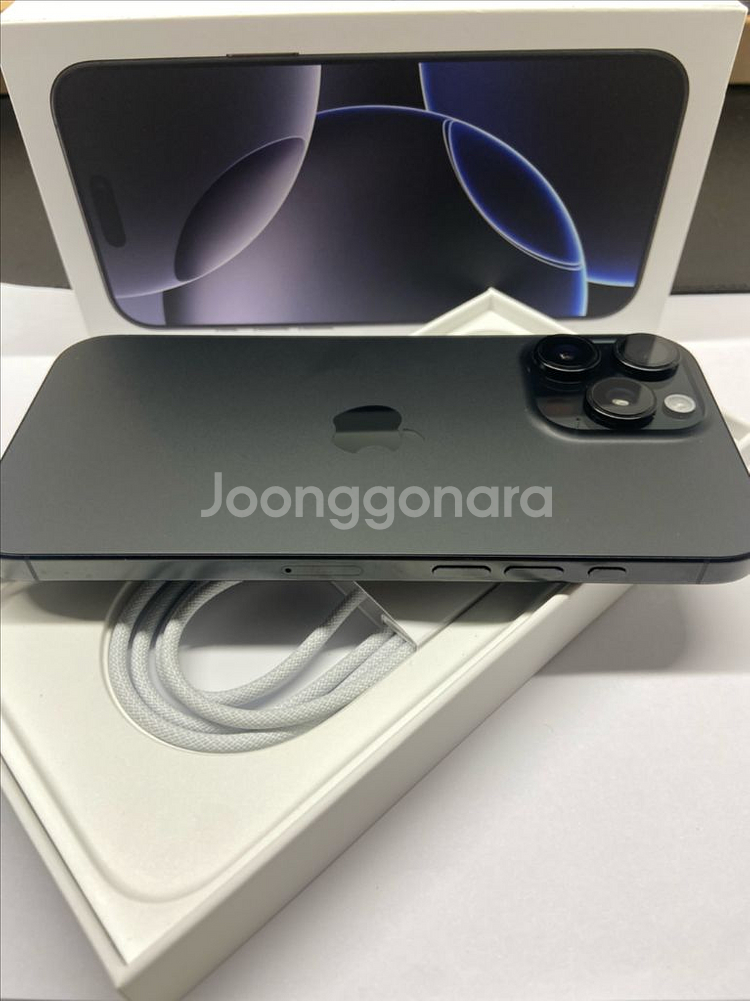 아이폰16프로맥스 512GB 블랙 자급제 ss급--5