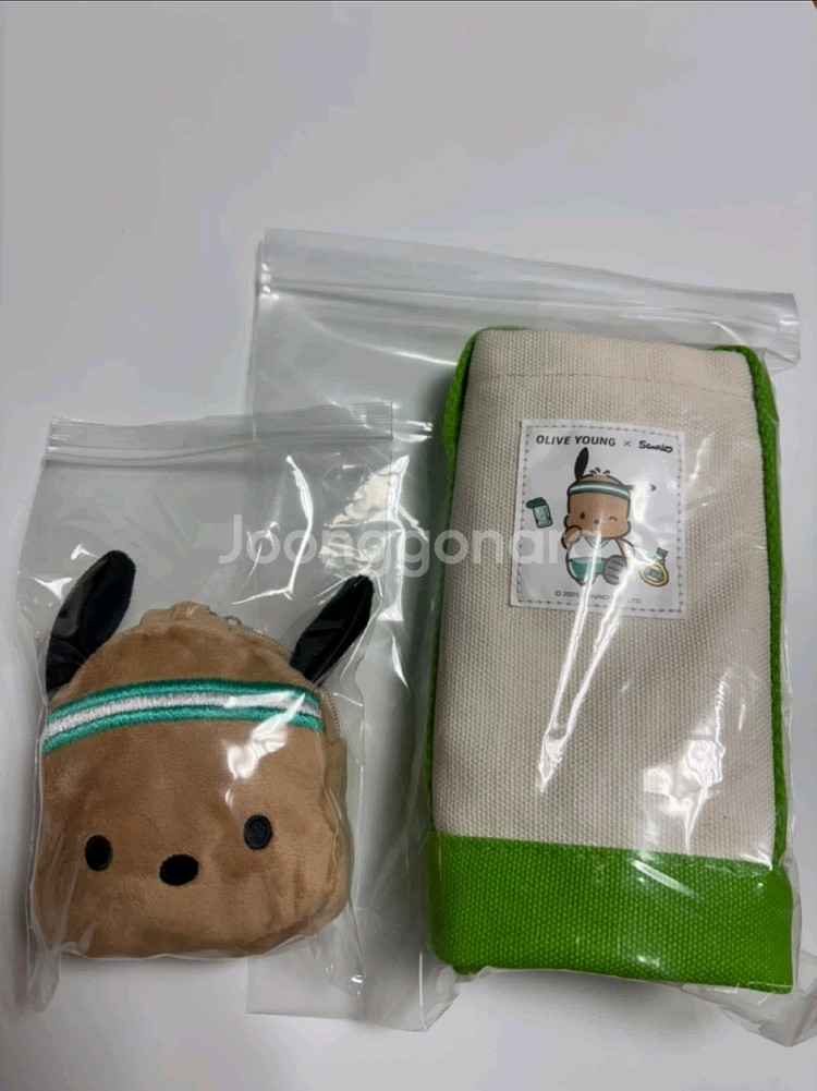 올리브영X산리오 콜라보 포차코 토트백&동전지갑키링--2