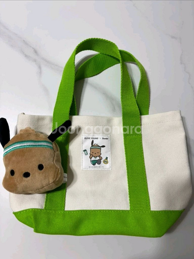 올리브영X산리오 콜라보 포차코 토트백&동전지갑키링--0