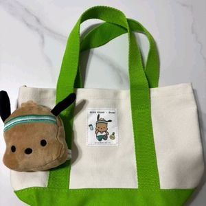 올리브영X산리오 콜라보 포차코 토트백&동전지갑키링