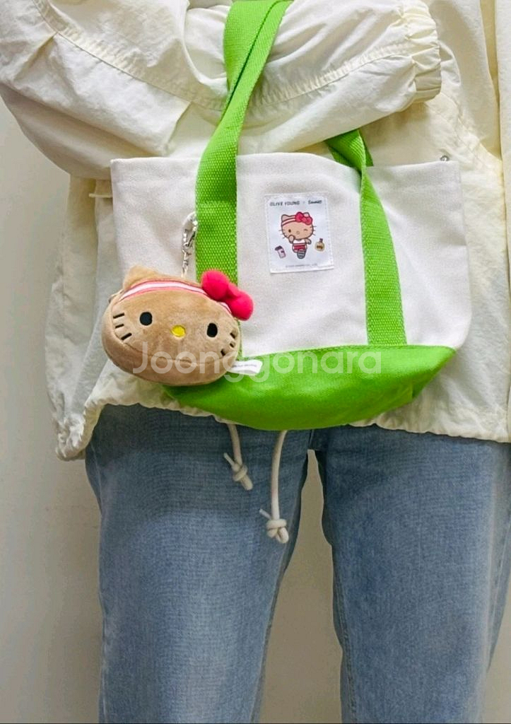 올리브영X산리오 콜라보 쿠로미 토트백&동전지갑키링--2