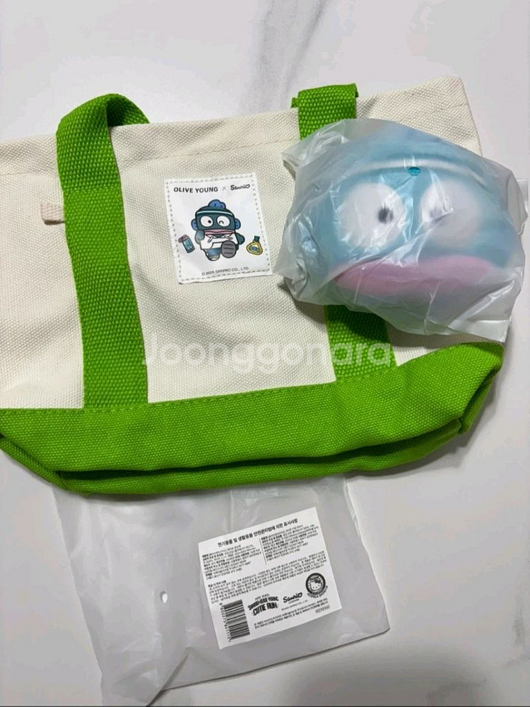 올리브영X산리오 콜라보 한교동 토트백&동전지갑키링--1