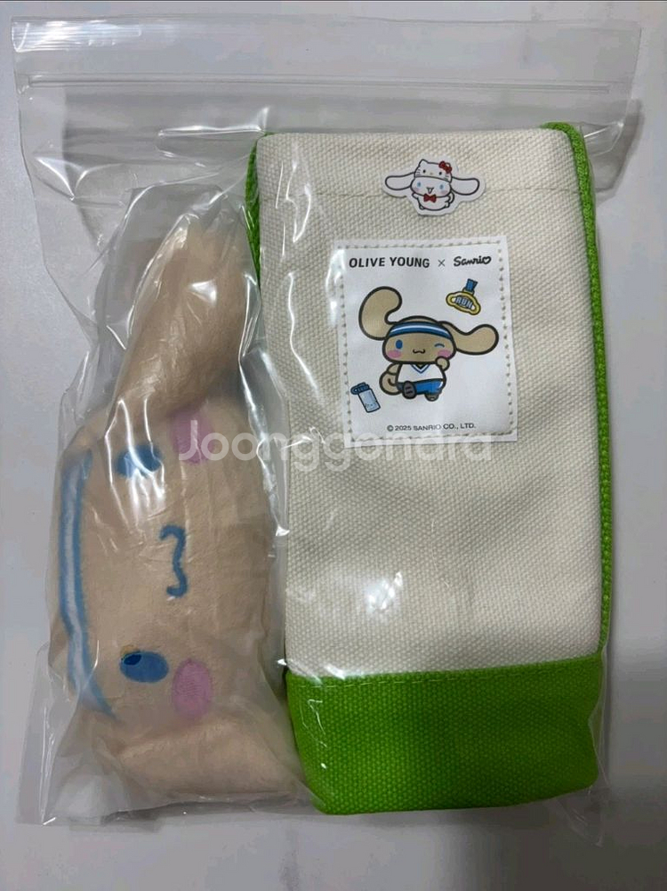 올리브영X산리오 콜라보 시나모롤 토트백&동전지갑키링--0