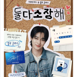 이디야 변우석 기프트카드 + 머그컵 +포카 일괄