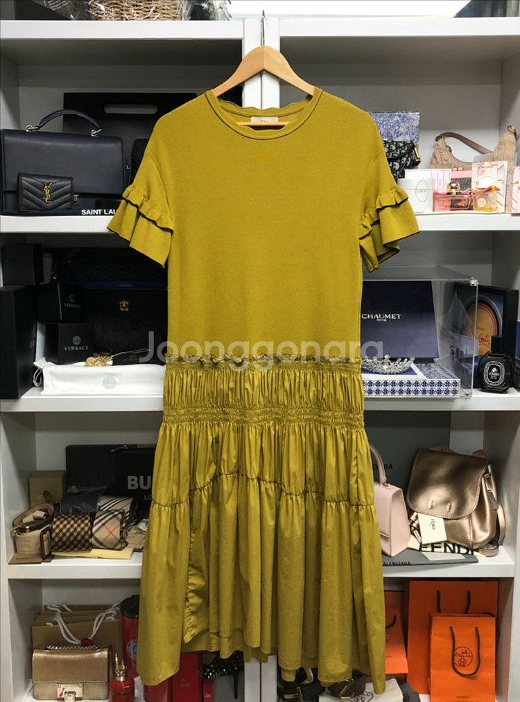 [한섬] O2nd 오즈세컨 캉캉 롱 원피스--0