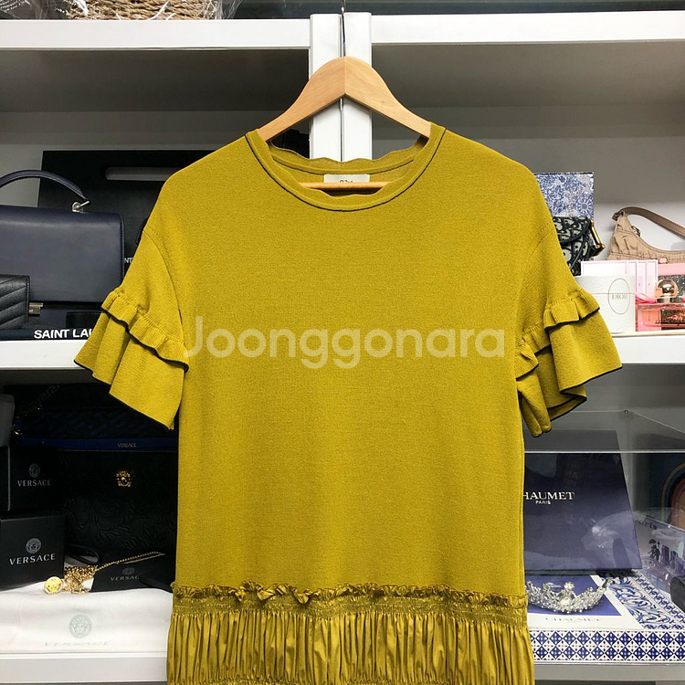 [한섬] O2nd 오즈세컨 캉캉 롱 원피스--1