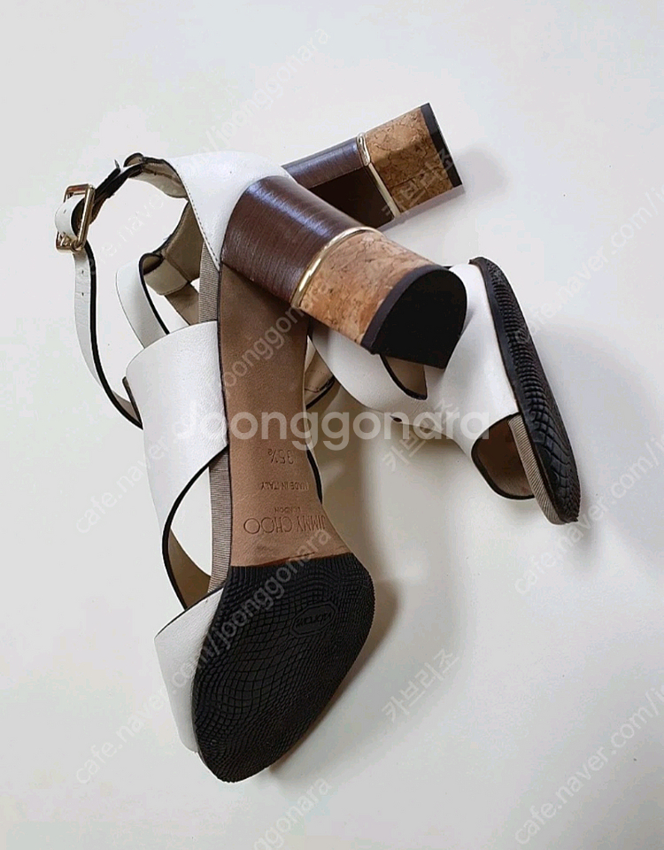 지미추 JIMMY CHOO 화이트 샌들 35 1/2--4