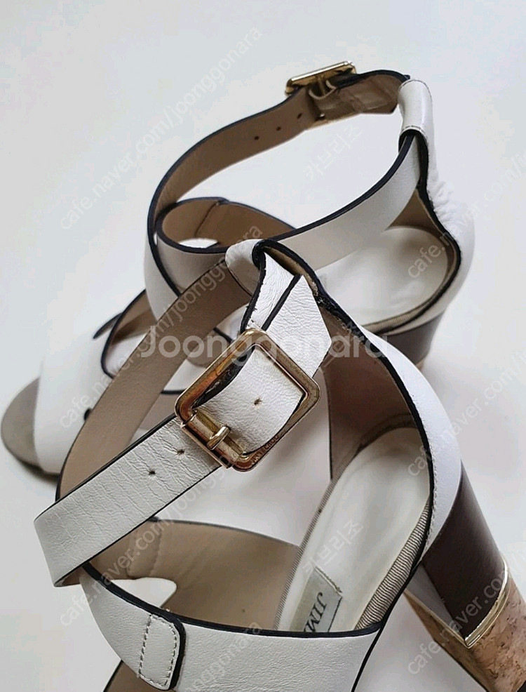 지미추 JIMMY CHOO 화이트 샌들 35 1/2--6