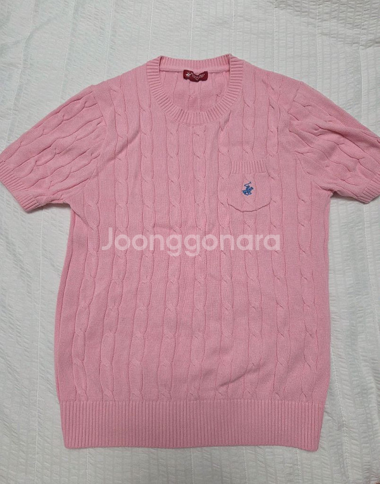 베버리힐즈 핑크 케이블니트 (100)--1