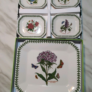 포트메리온 팔각접시 5p 일괄( 백화점정품새상품
