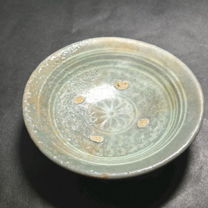 진품보증 고려청자 인화문 완 접시 다도구 다기 차도구